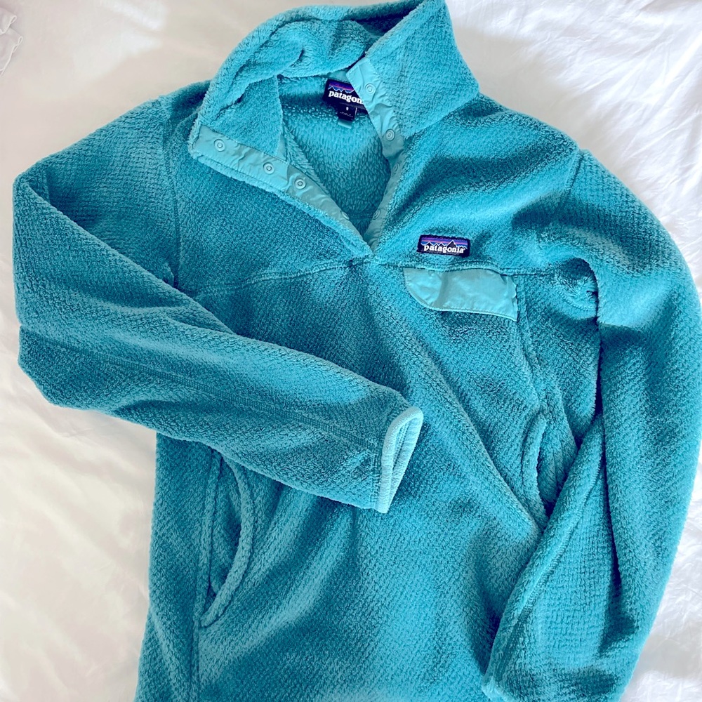 Patagonia Teal Fleece Pullover